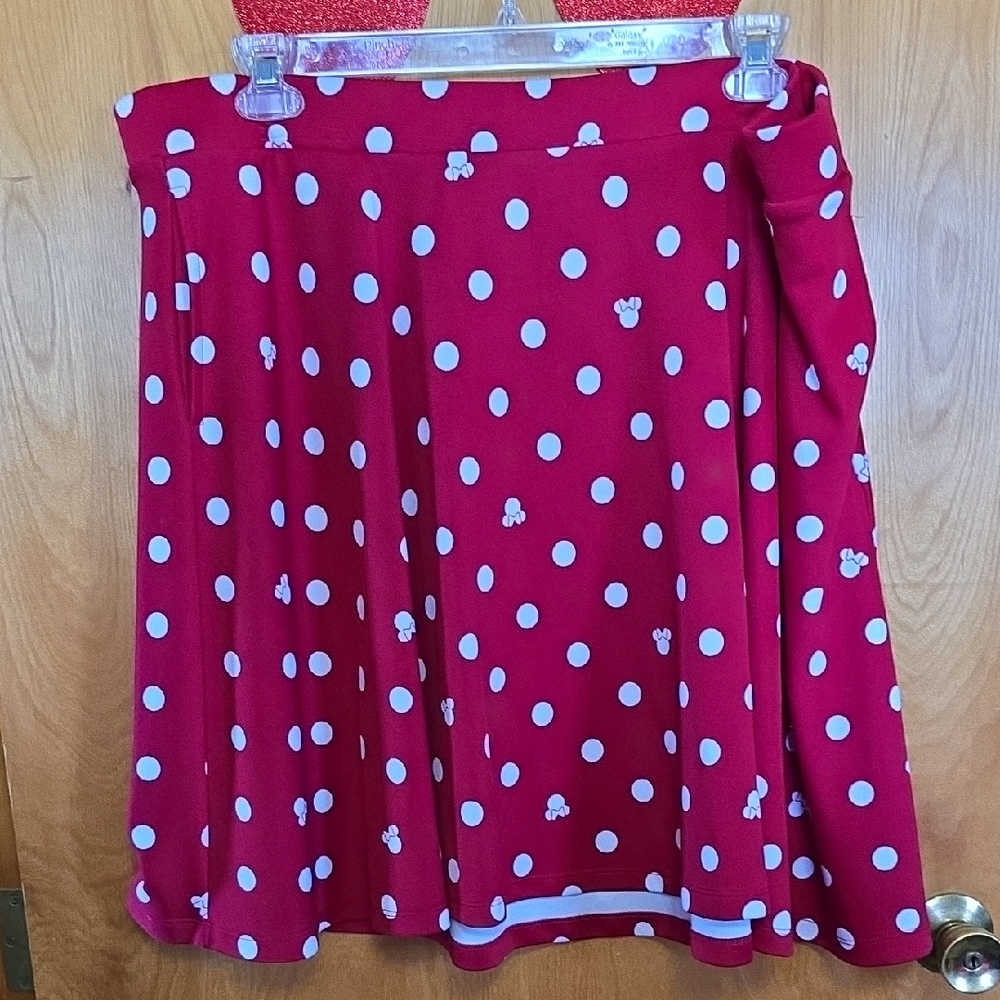 Disney Minnie Mouse Red Polka Dot Women's Skirt
